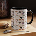Cute Cat Faces Accent Coffee Mug - 11/15oz