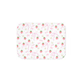 Strawberry Pattern Sherpa Blanket — Cozy Pink Fruit Print Throw