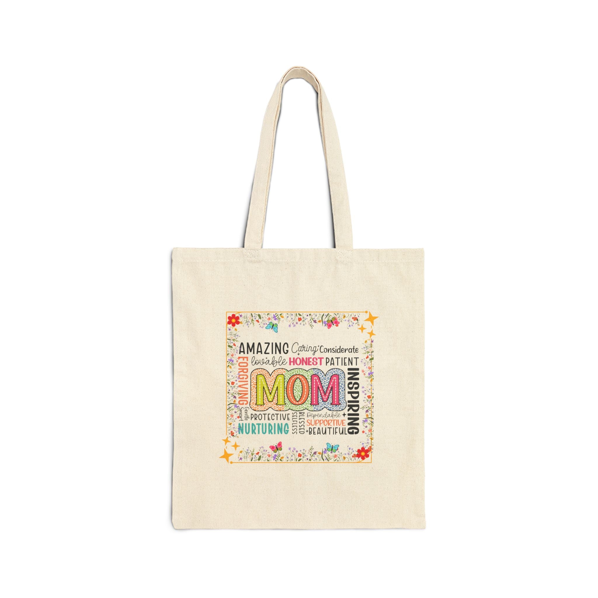 Amazing MOM Cotton Canvas Tote Bag — Mother’s Day Gift Tote