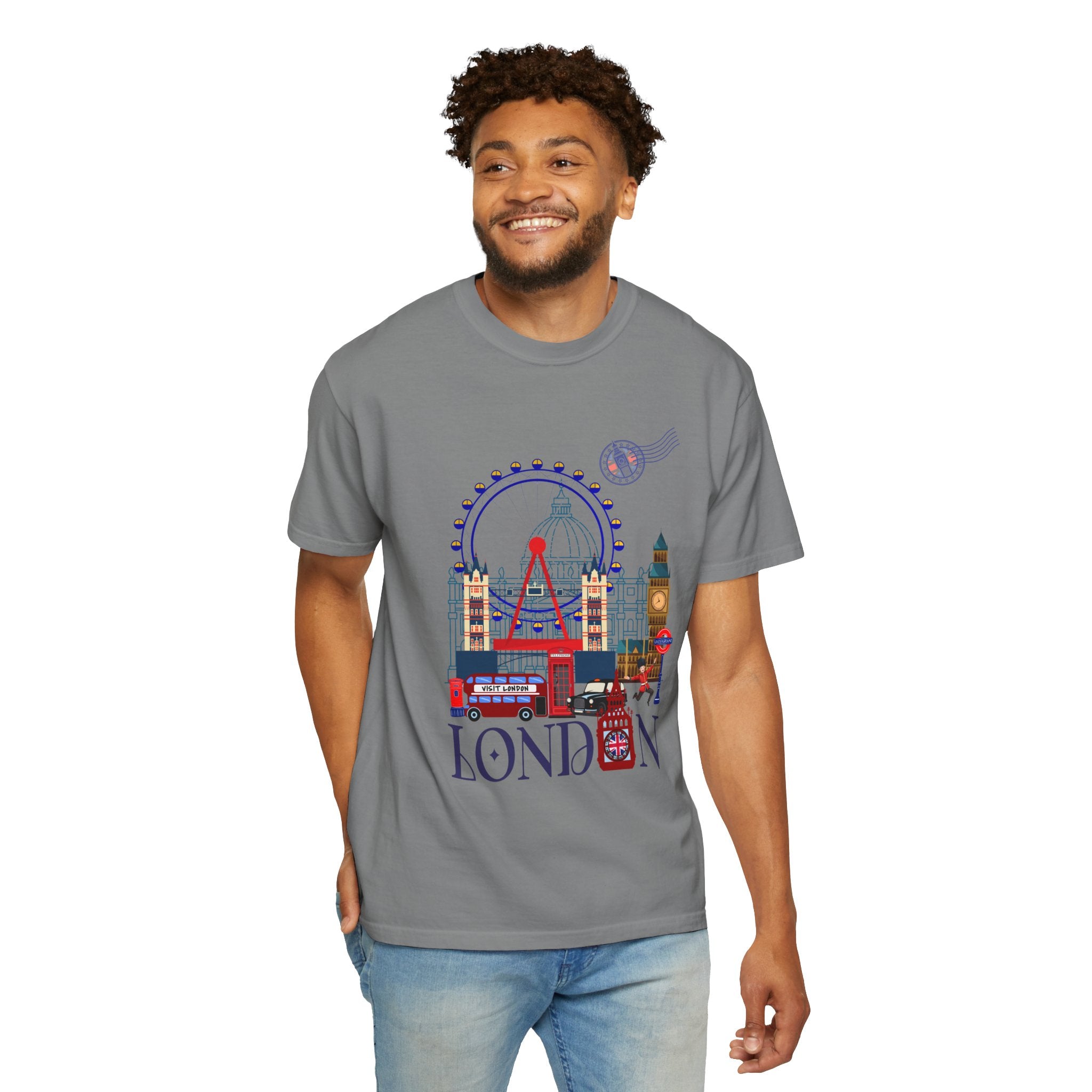 London Theme T-Shirt — Vintage London City Graphic Tee