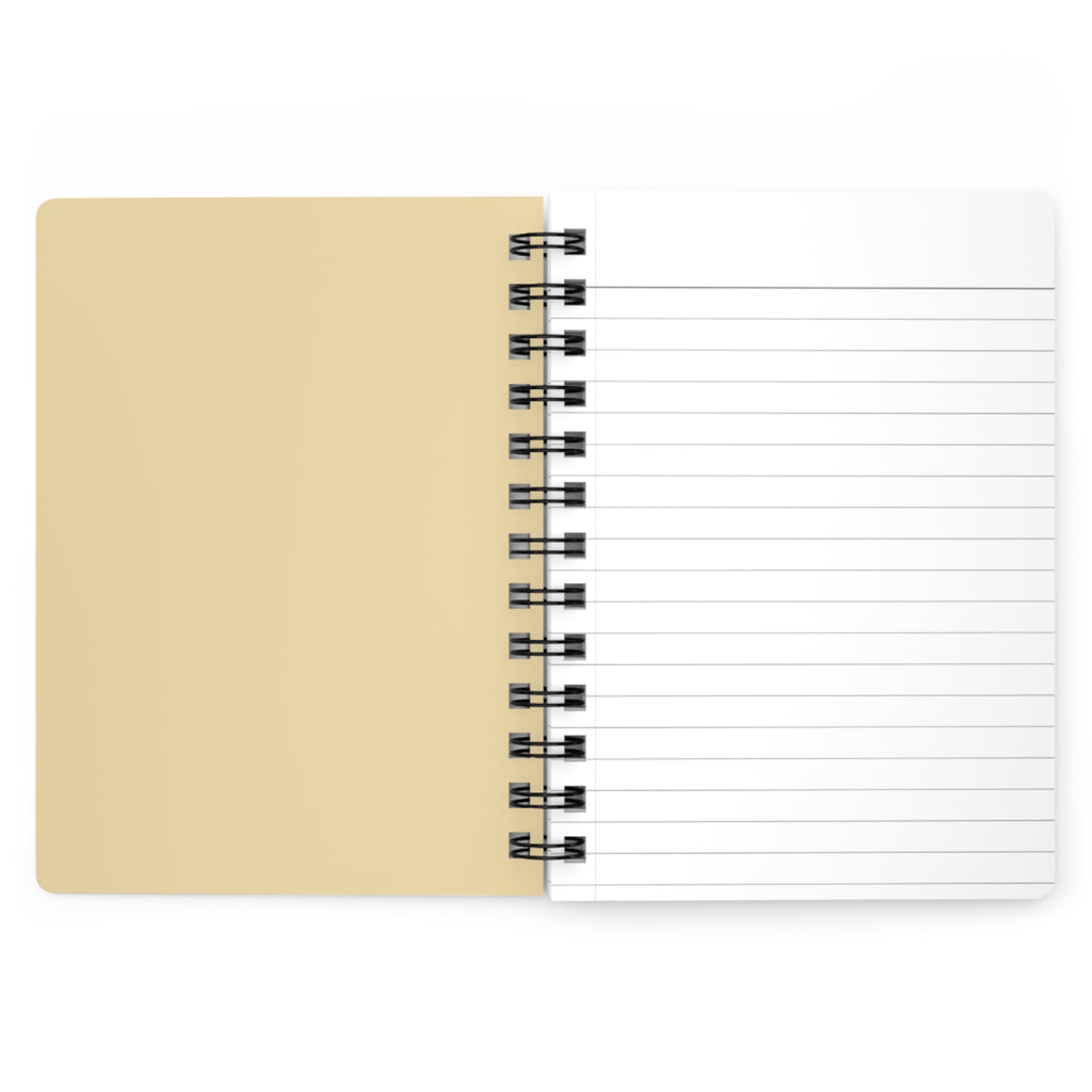 Spiral Journal — Pastel Blue Bow Plaid Notebook ("Journal")