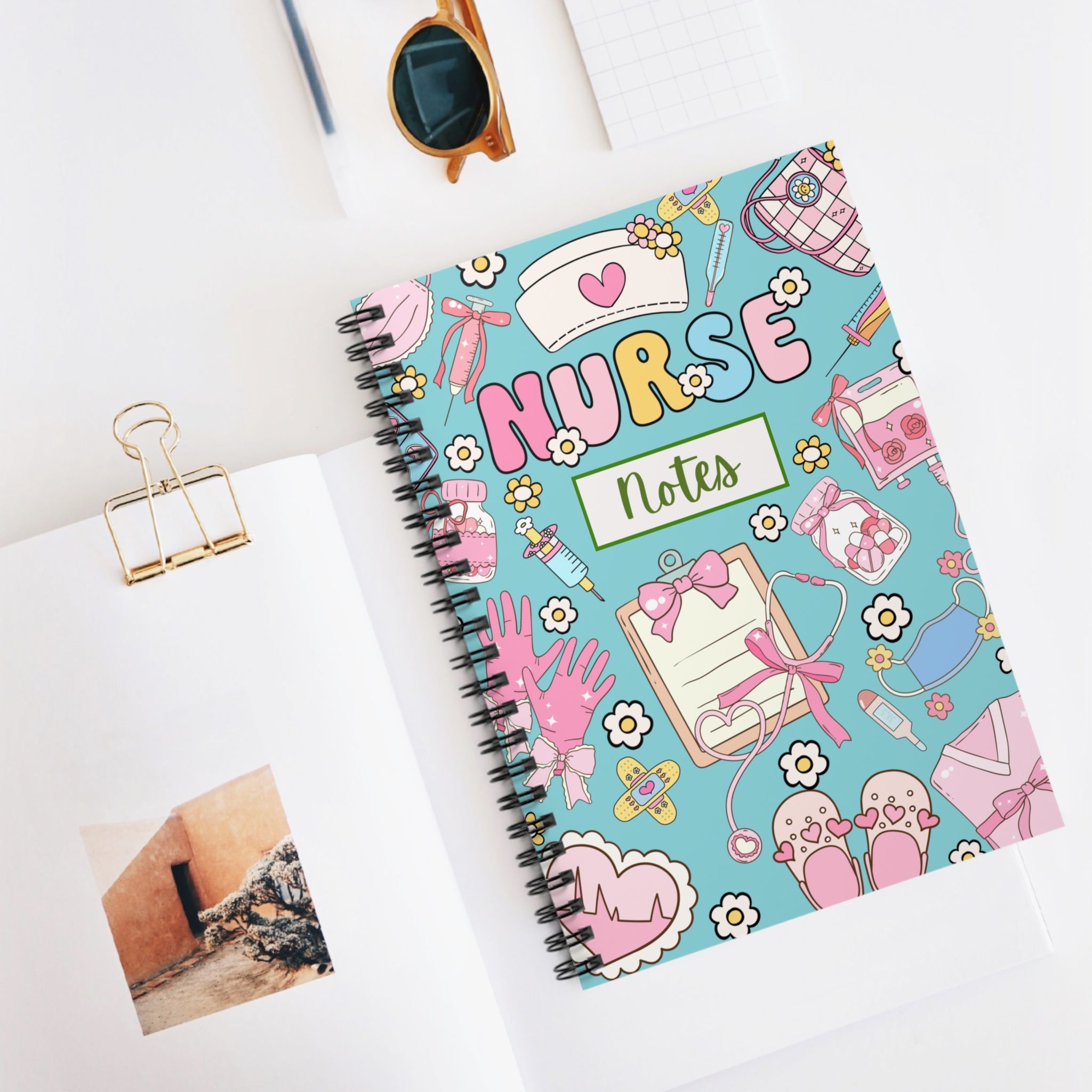 Nurse Spiral Notebook — Ruled Lined Journal for Nurses