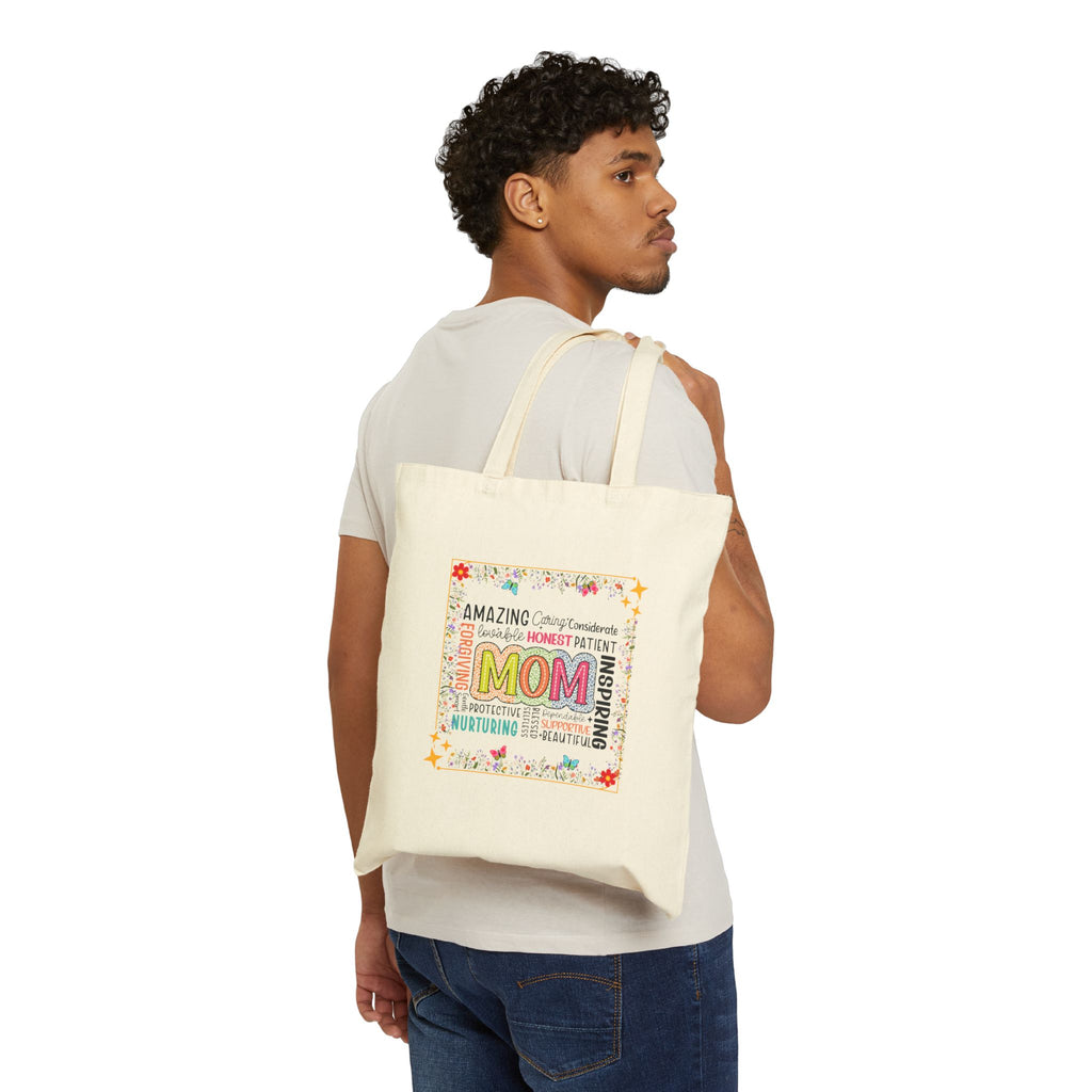 Amazing MOM Cotton Canvas Tote Bag — Mother’s Day Gift Tote