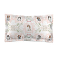 Cavalier King Charles Floral Microfiber Pillow Sham – Soft Pastel Dog Pattern