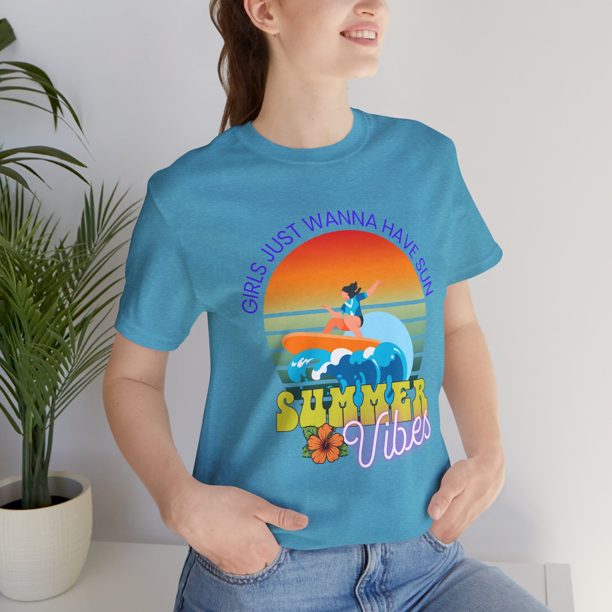 Girls Just Wanna Have Sun T-Shirt — Beachy Summer Graphic Tee