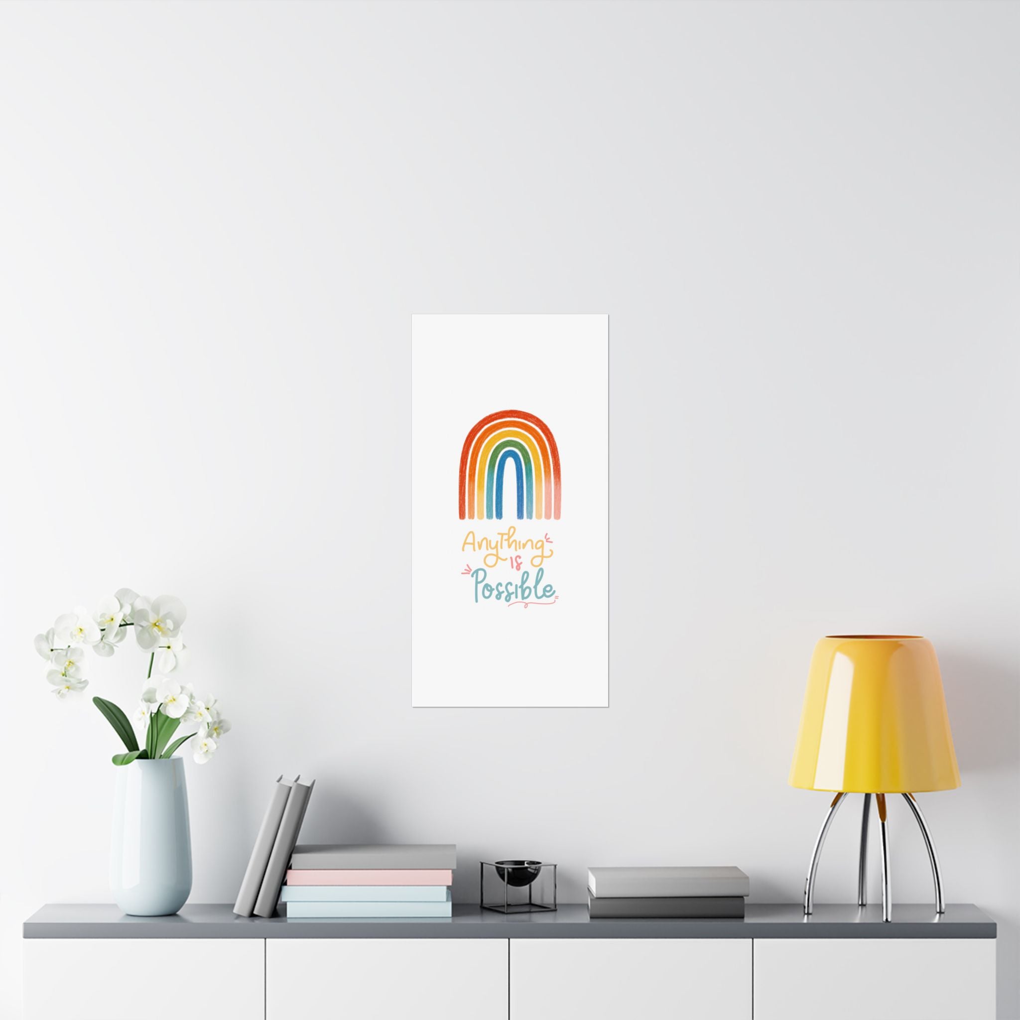 Anything Is Possible Matte Vertical Poster — Inspirational Wall Art Print