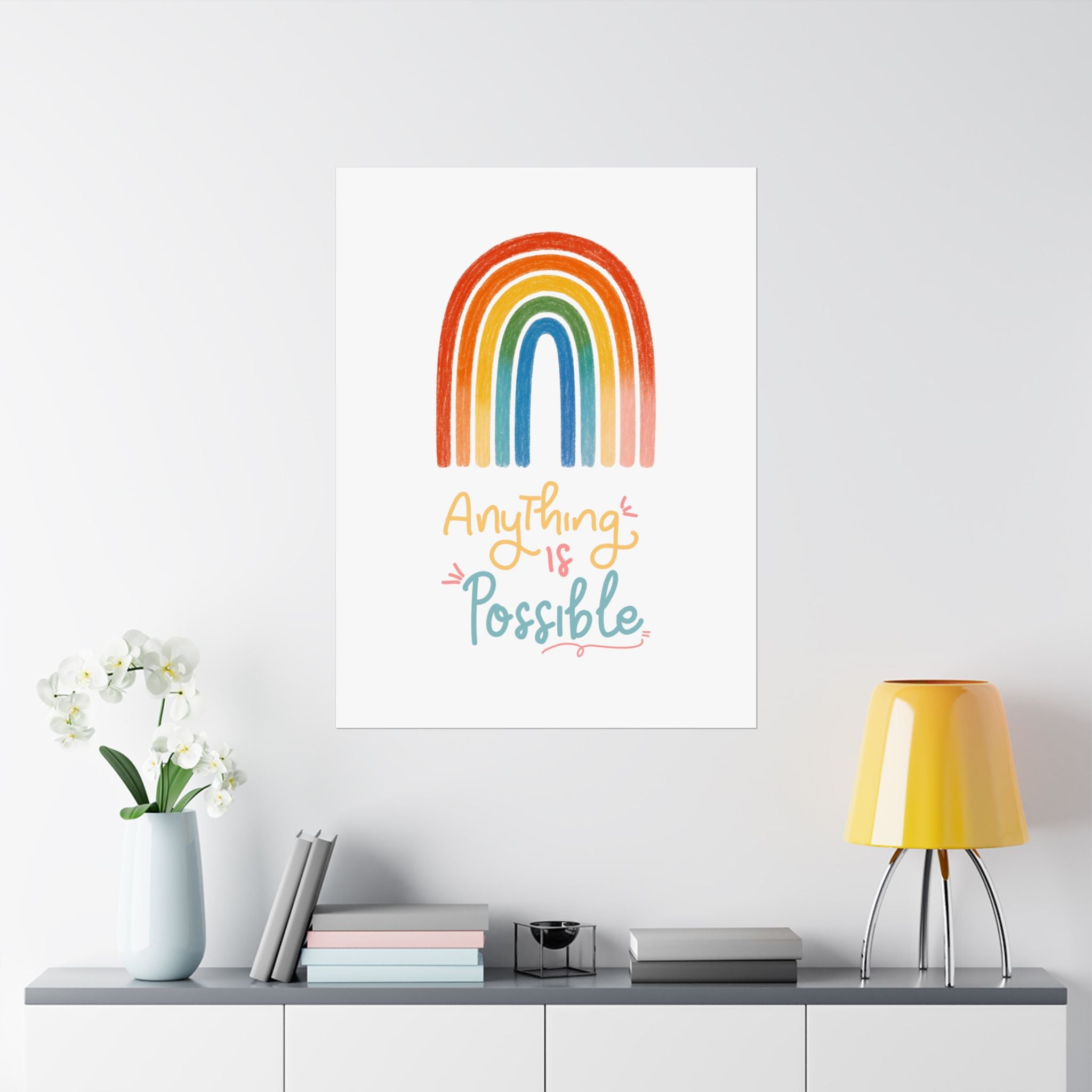 Anything Is Possible Matte Vertical Poster — Inspirational Wall Art Print