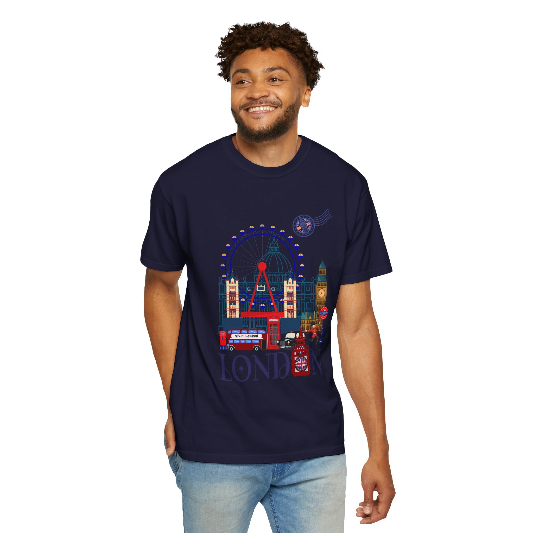 London Theme T-Shirt — Vintage London City Graphic Tee