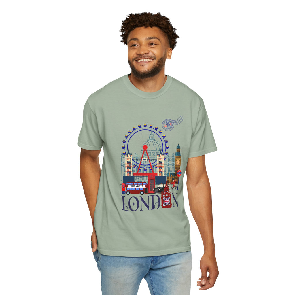 London Theme T-Shirt — Vintage London City Graphic Tee