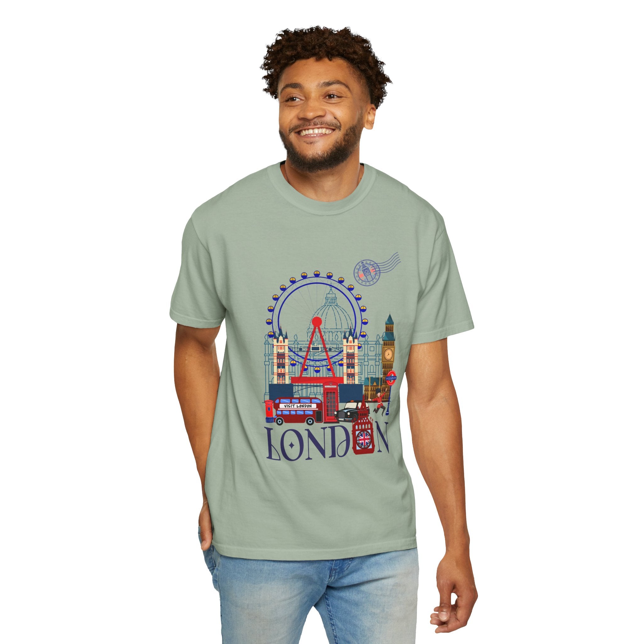 London Theme T-Shirt — Vintage London City Graphic Tee
