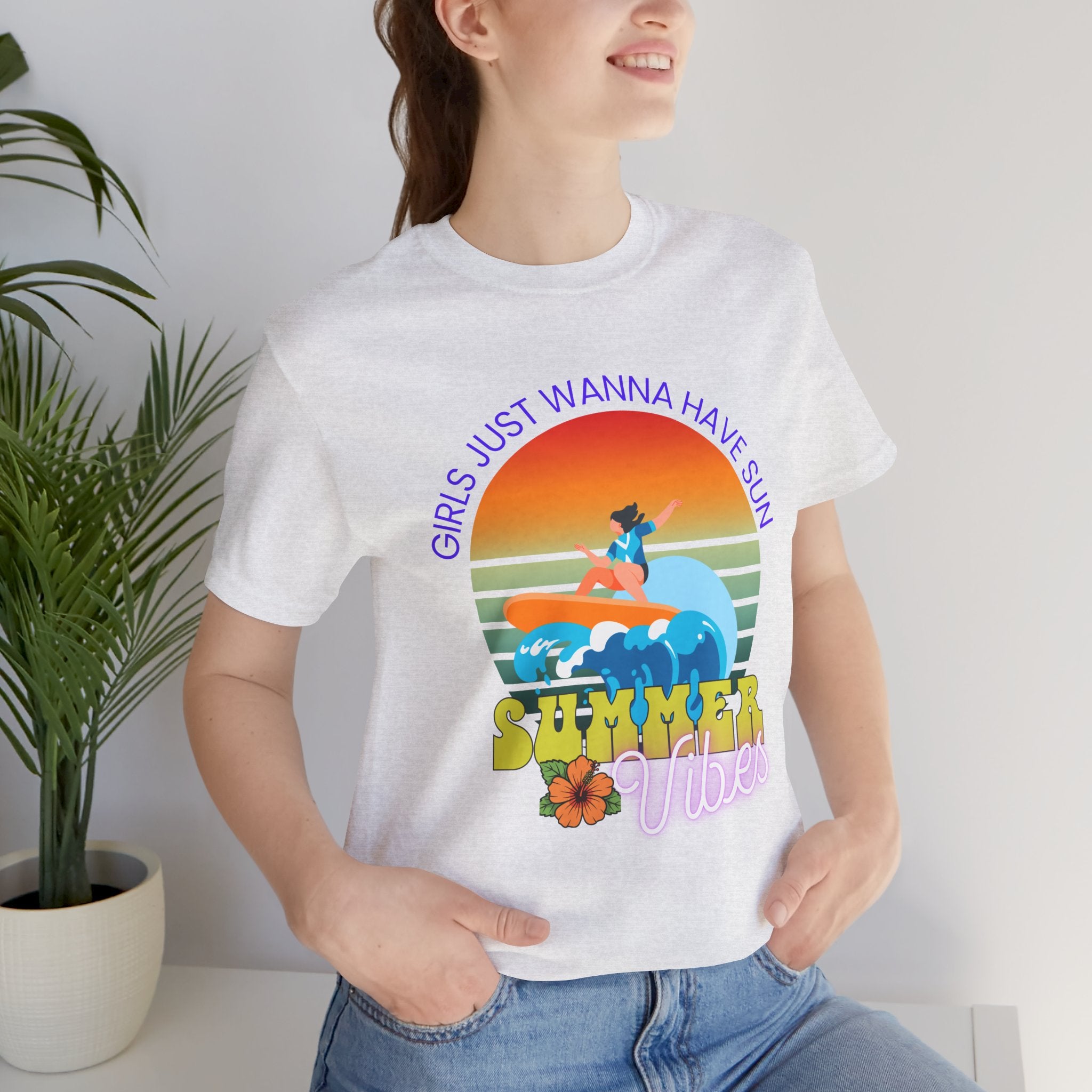 Girls Just Wanna Have Sun T-Shirt — Beachy Summer Graphic Tee