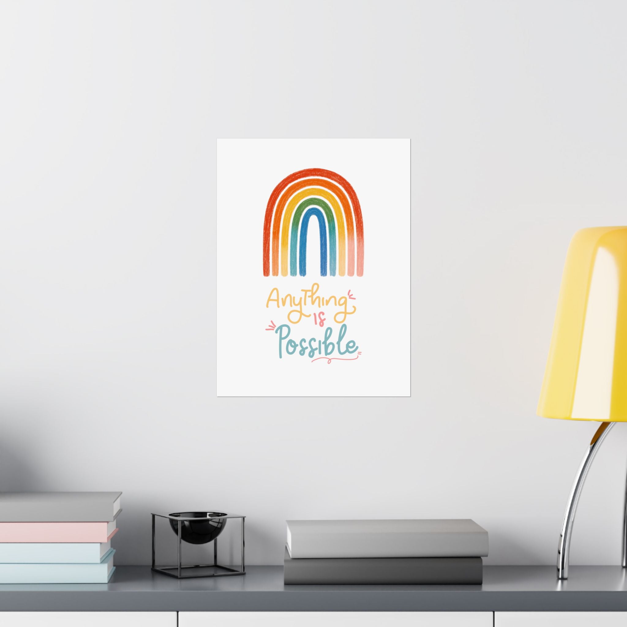 Anything Is Possible Matte Vertical Poster — Inspirational Wall Art Print