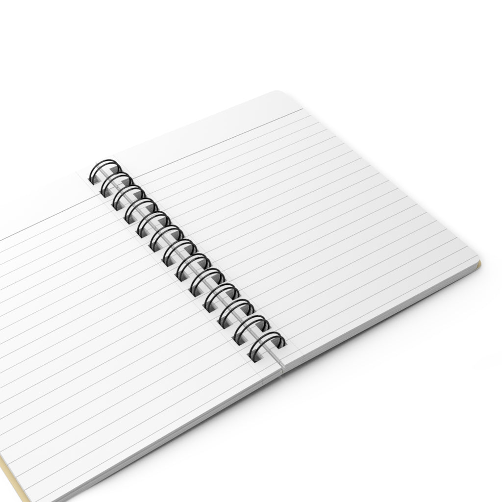 Spiral Journal — Pastel Blue Bow Plaid Notebook ("Journal")