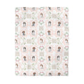 Cavalier King Charles Floral Duvet Cover — Pink Watercolor Dog Pattern