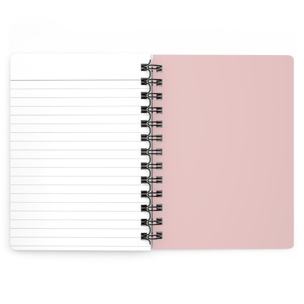 Floral Pink Watercolor Spiral Journal — "Journal" Covered Notebook for Notes & Gifts
