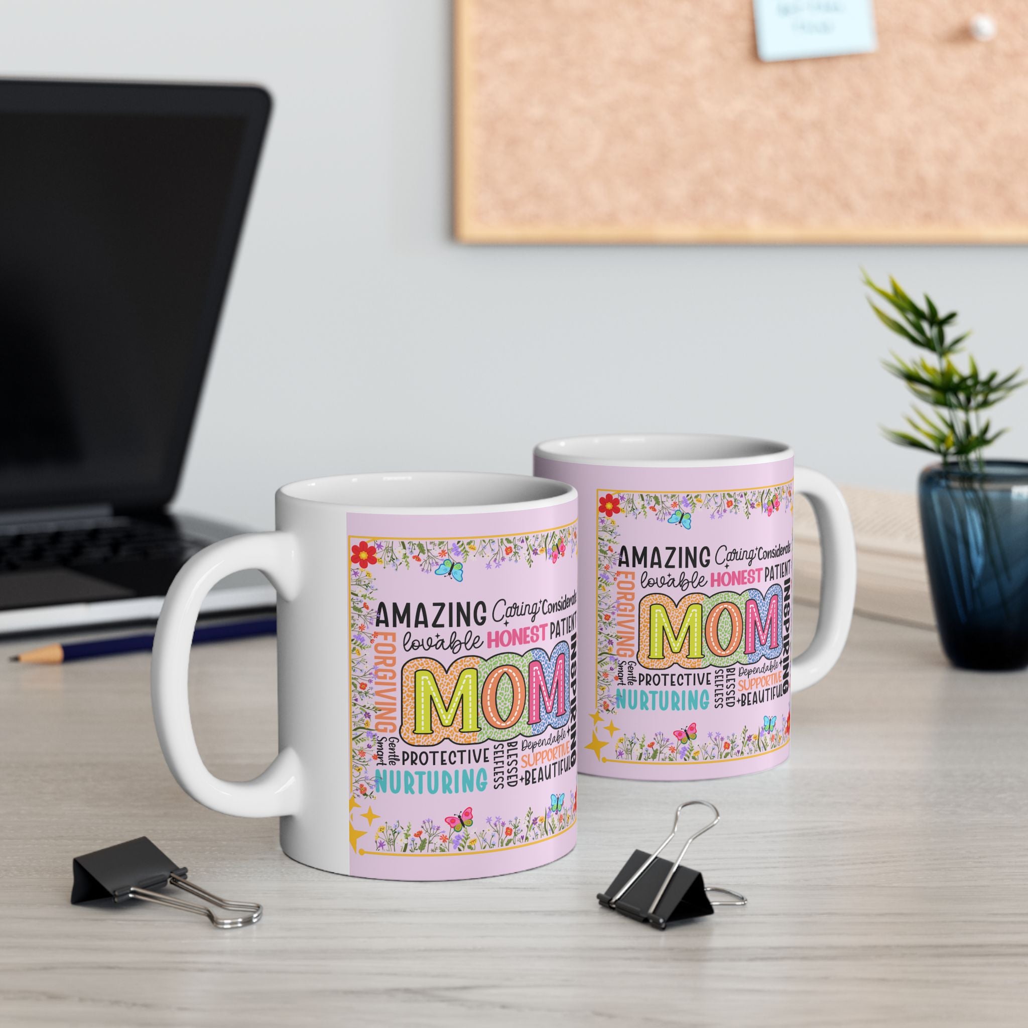 Mother Word-Cloud Ceramic Mug — Inspirational Mom Gifts (11oz & 15oz)