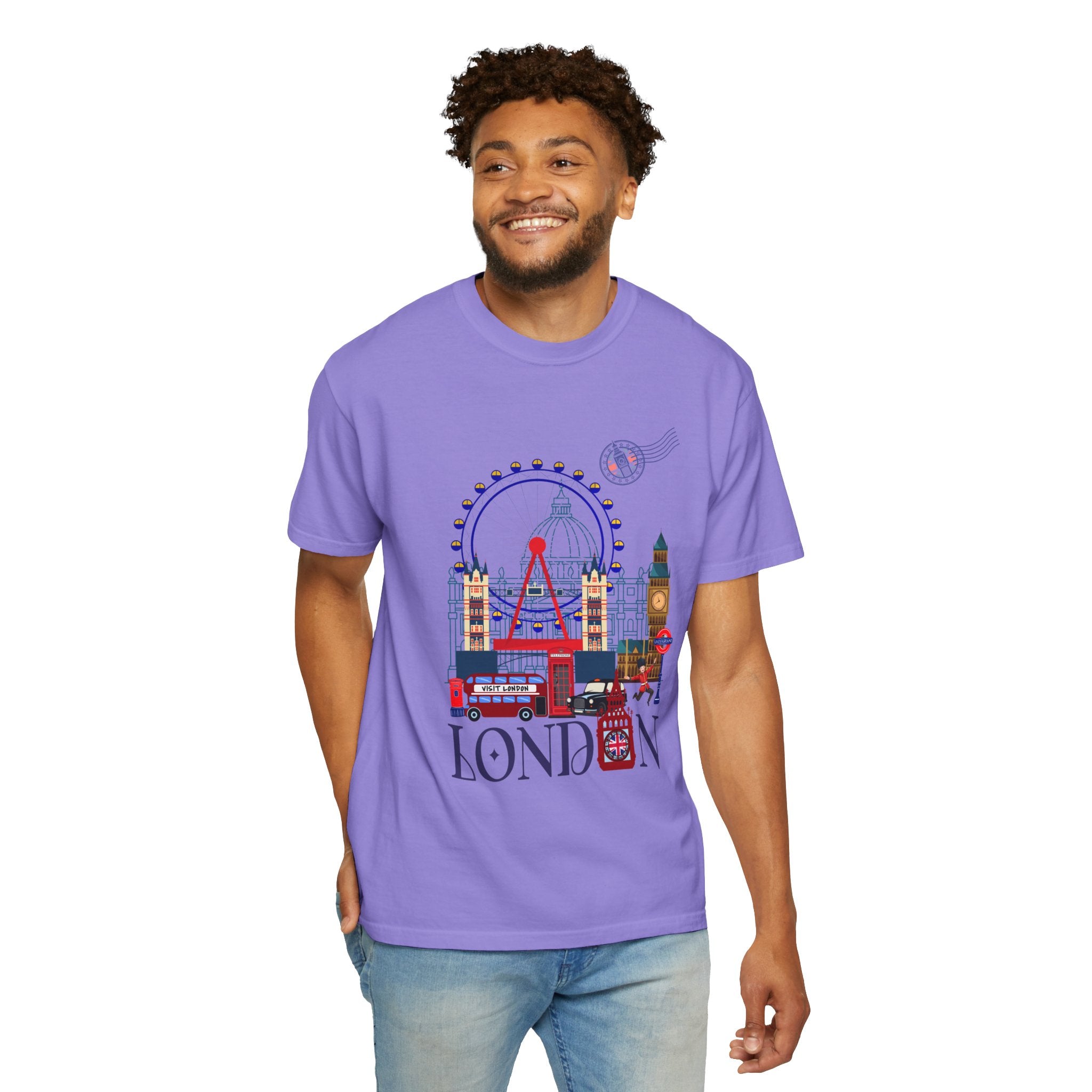 London Theme T-Shirt — Vintage London City Graphic Tee