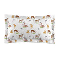 Deer Meadow Microfiber Pillow Sham – Watercolor Woodland Fawn Pattern