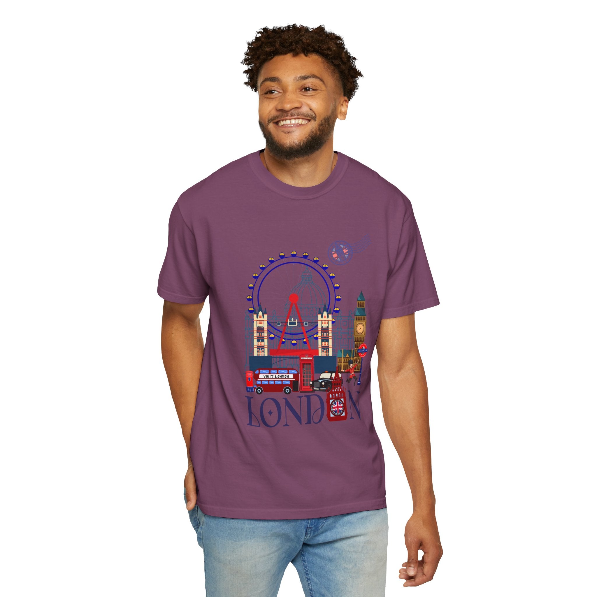 London Theme T-Shirt — Vintage London City Graphic Tee