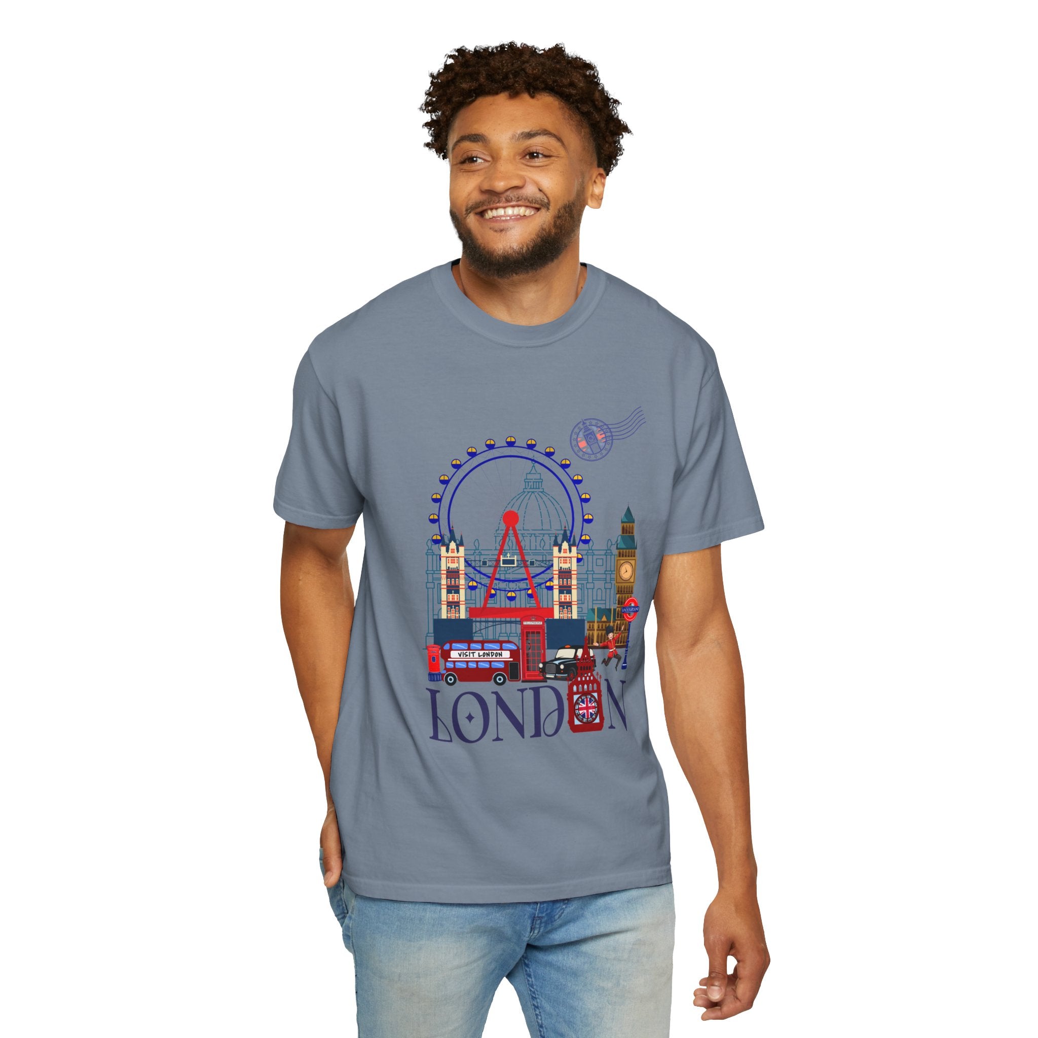 London Theme T-Shirt — Vintage London City Graphic Tee