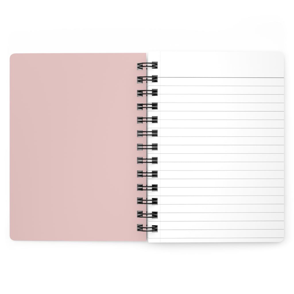 Floral Pink Watercolor Spiral Journal — "Journal" Covered Notebook for Notes & Gifts