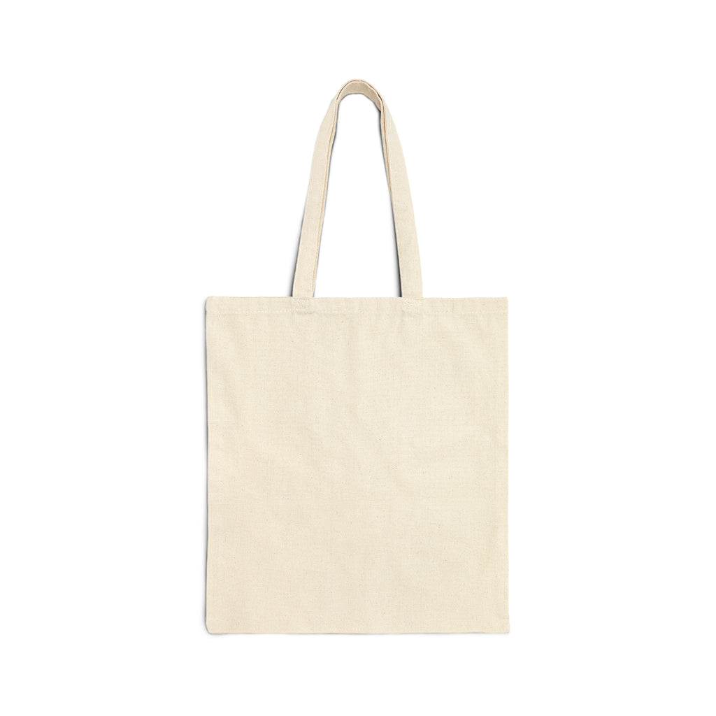 Cat Mom Canvas Tote Bag — Floral Black Cat Silhouette Reusable Grocery & Gift Tote