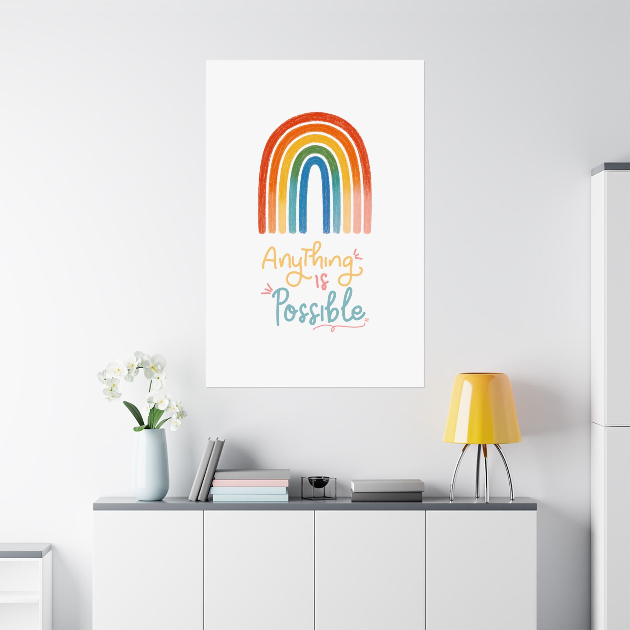 Anything Is Possible Matte Vertical Poster — Inspirational Wall Art Print