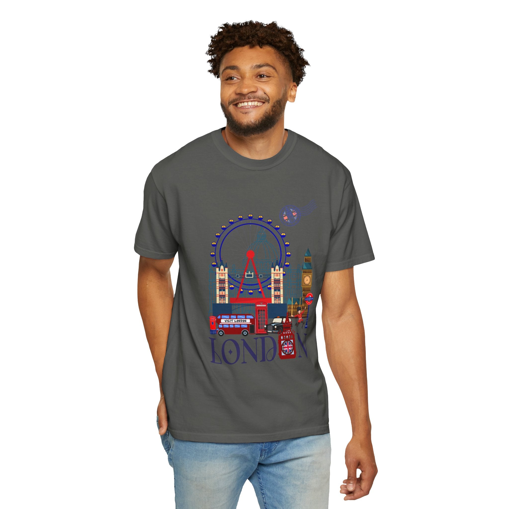 London Theme T-Shirt — Vintage London City Graphic Tee