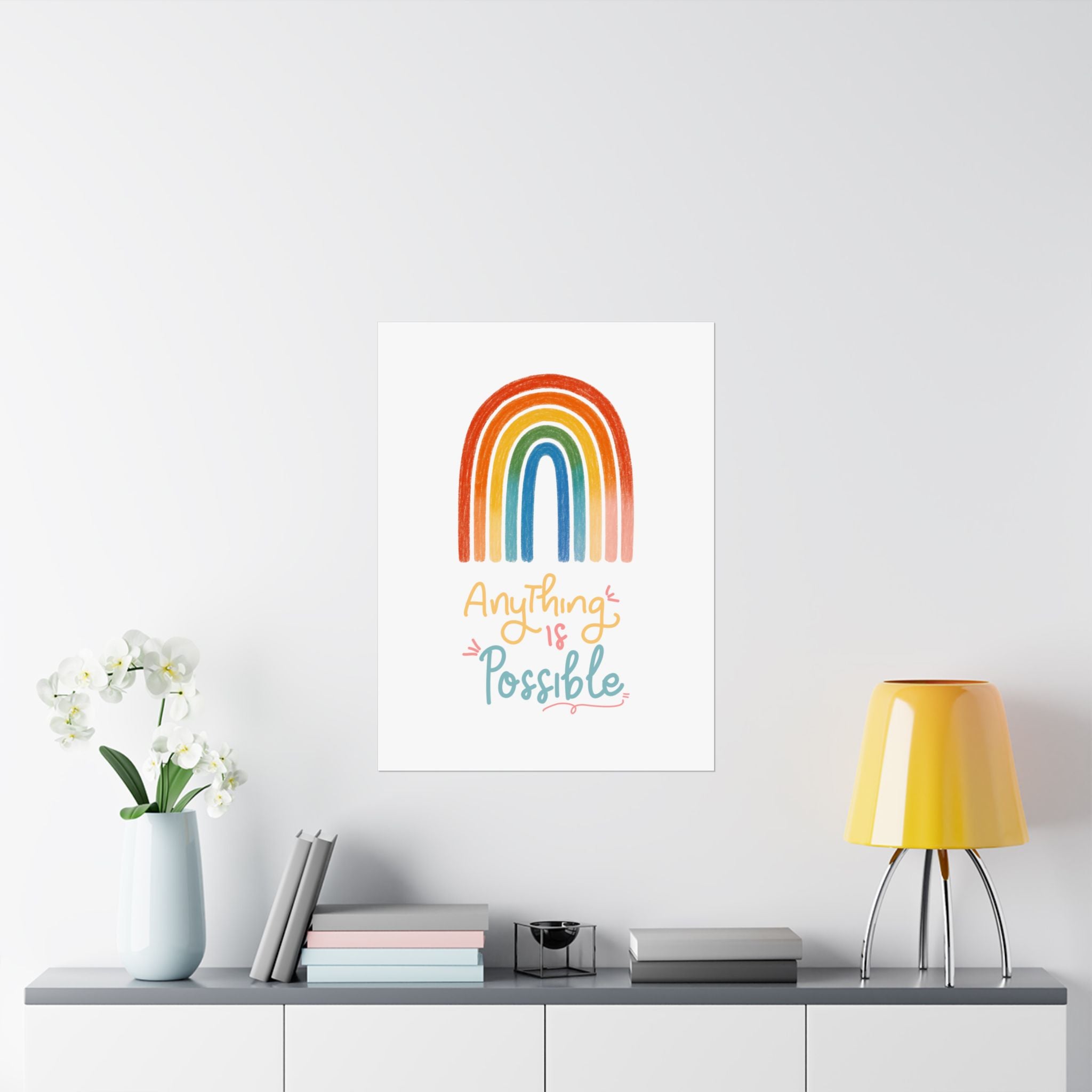 Anything Is Possible Matte Vertical Poster — Inspirational Wall Art Print