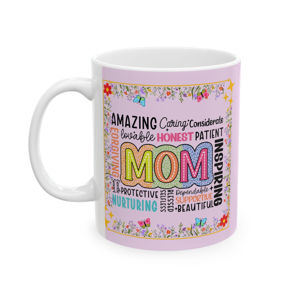 Mother Word-Cloud Ceramic Mug — Inspirational Mom Gifts (11oz & 15oz)