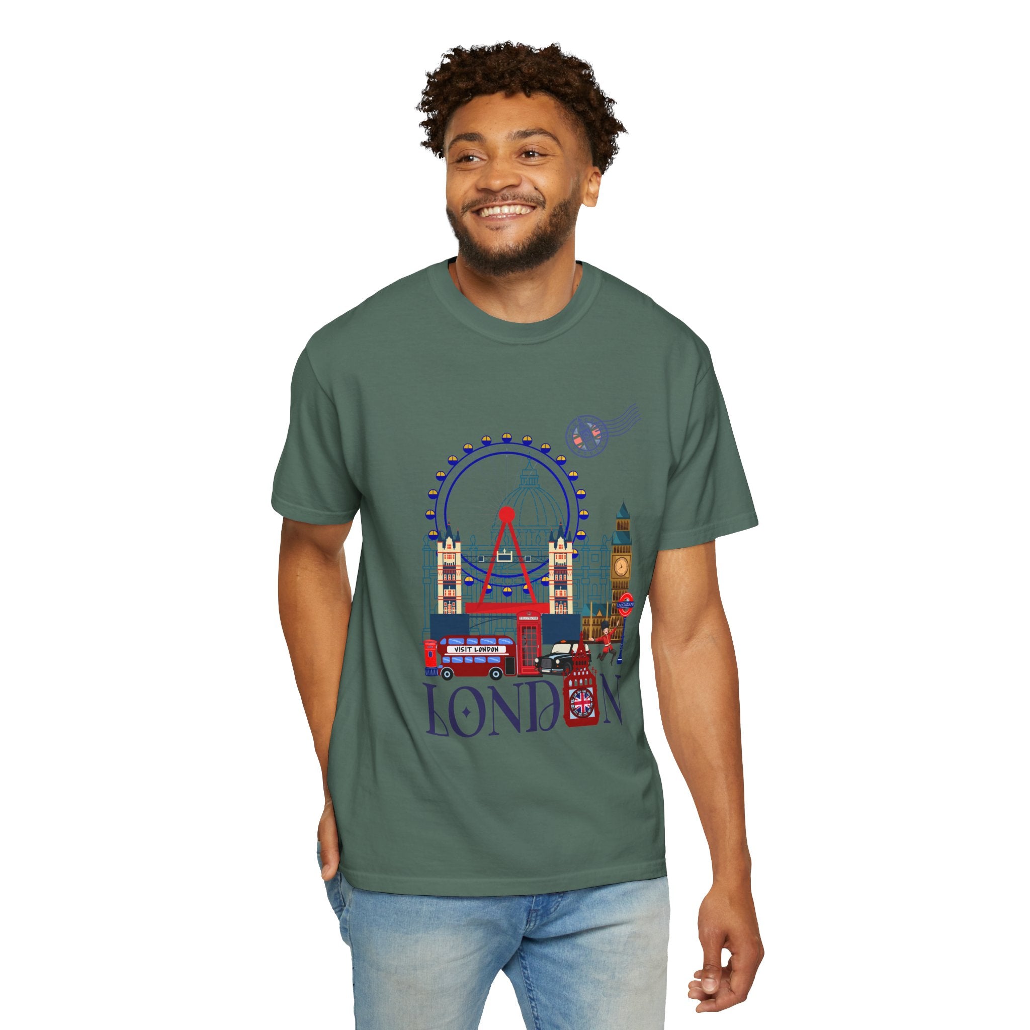 London Theme T-Shirt — Vintage London City Graphic Tee
